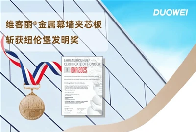 DUOWEI WECLEA Wall Sandwich Panel vinner det 77:e IENA-priset